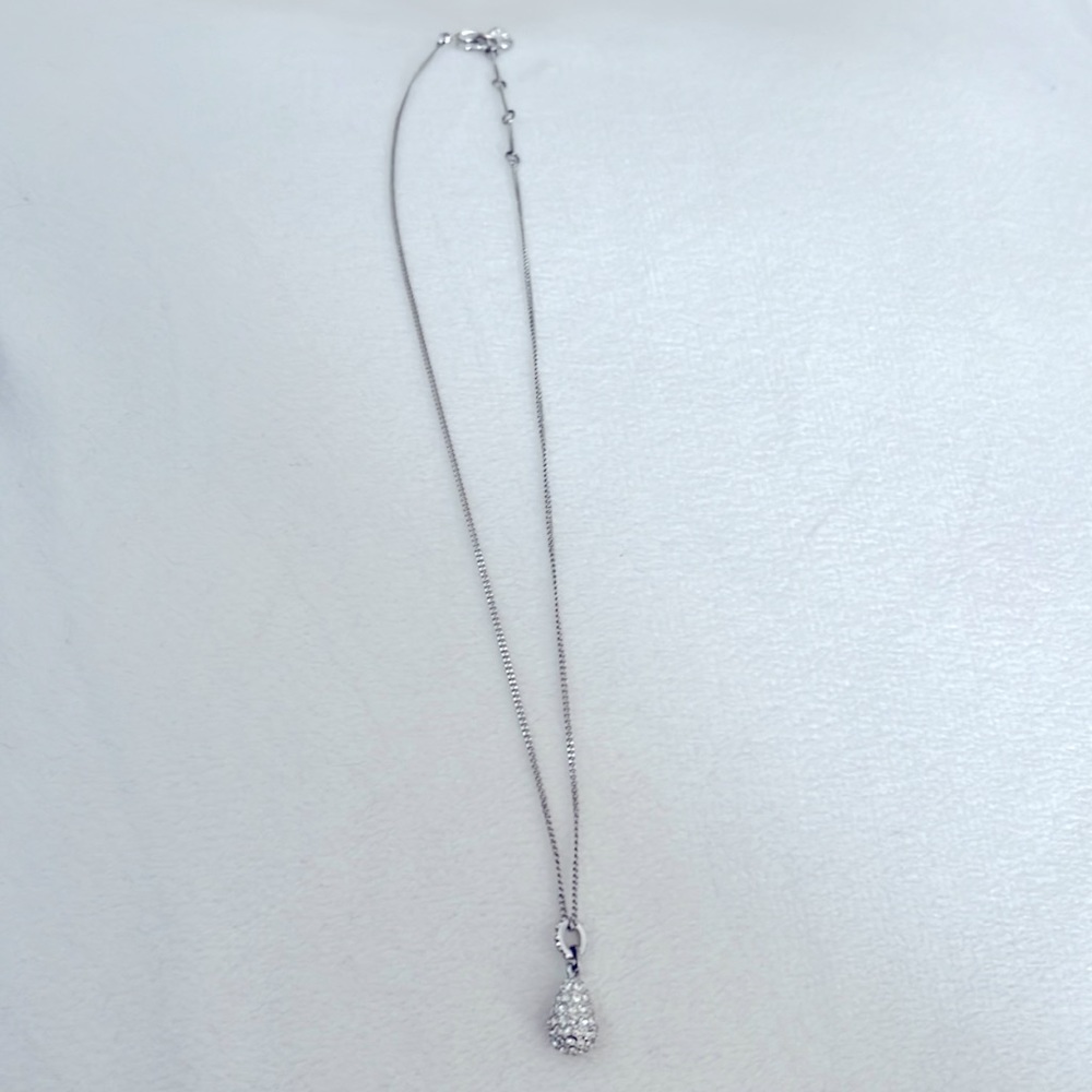 Swarovski Pave Crystal Teardrop Necklace